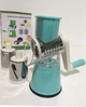 Овочерізка мультислайсер для овочів та фруктів Tabletop Drum Grater Kitchen Master Терка 3 насадки - зображення 3