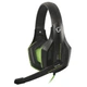Наушники Gemix W-330 black-green, микрофон, игровая гарнитура - изображение 1