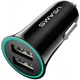 АЗУ 2USB Usams С13 (2.1 A) Black + USB Cable iPhone X (NTU35LC13TZ) - зображення 1