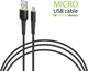 Кабель Intaleo CBFLEXM0 USB-A to Micro-USB 28W 0.2 м Black (1283126487422) - изображение 3
