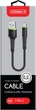 Кабель Intaleo CBFLEXT0 USB-A to Type-C 28W 0.2 м Black (1283126487446) - изображение 2