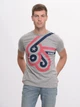 Футболка бавовняна довга чоловіча Tommy Hilfiger 9510.2 S Сіра - зображення 1