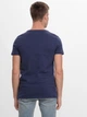 Футболка хлопковая длинная мужская Tommy Hilfiger 9522.3 M Синяя - изображение 2