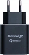 Зарядное устройство Grand-X Quick Charge QС3.0 3.6V-6.5V 3A, 6.5V-9V 2A, 9V-12V 1.5A USB Black (CH-750B) - изображение 2