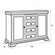 Комод Kora Gała Meble 128x97x46 (KOR_KKK3) 010593 - изображение 2