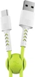 Кабель синхронизации Pixus Soft Type-C White/Lime (PXS StW/L) - изображение 1