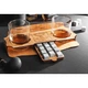 Камені для віскі Top Prestige Whiskey stones Original Wood and Glass 12шт зі стеатиту + мішечок + 2 склянки Сірі - зображення 1