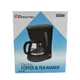 Кавоварка для дому Domotec MS-0707 Pro 650 Вт краплинна кавоварка для кави та чаю на 4 порції з багаторазовим фільтром + скляна чаша (45112 I) - зображення 10