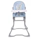 Детский стульчик для кормления Lorelli Marcel Tender Blue Fun вес ребенка до 15 кг, чехол ПВХ - изображение 2