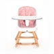 Дитячий стільчик для годування 3в1 Lorelli Napoli Pink Bears сидіння з поворотом на 360° - зображення 3