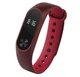 Силиконовый ремешок Primo для фитнес браслета Xiaomi Mi Band 2 Red Gravel Primo малиновый|черный - изображение 1