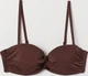 Верхня частина купальника жіноча H&M 5895999 75С Темно-коричнева (AB5000000579341) - зображення 1