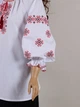 Блуза-вишиванка жіноча ПОШАНА біла - 58-60 (3065) - зображення 3