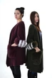Элегантный бордовый кардиган Max Mara 98008, ангора и натуральный мех песца Бордовый, L - изображение 2