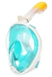 Детская полнолицевая маска для плавания FREE BREATH (XS) M2068G с креплением для камеры Бирюзовый - изображение 8