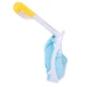 Детская полнолицевая маска для плавания FREE BREATH (XS) M2068G с креплением для камеры Бирюзовый - изображение 3