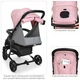 Прогулянкова коляска EL Camino Zeta ME 1011L Pale Pink (ME 1011L) - зображення 5