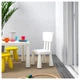 Стульчик детский со спинкой IKEA MAMMUT белый 403.653.71 - зображення 3