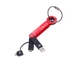 Брелок-адаптер для геймара, айтішника з адаптером USB и Micro USB Troika WALKER USB/Micro USB, червоний - зображення 1
