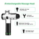 Портативный ручной массажер для тела Fascial Gun Вибрационный Мышечный Серый - изображение 3