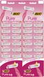Набір бритв без змінних картриджів BIC Pure 3 Lady Pink 24 шт. (3086123395145) - зображення 1