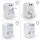 Туристичний дорожній мережевий адаптер Travel Універсальний Adaptor Surge Protector (240620PL0110) - зображення 3