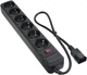 Сетевой фильтр Patron SP-1062U с кабелем для ИБП 6 розеток 0.5 м Black (SP-1062U) - изображение 1