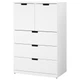 Комод IKEA NORDLI 80x122 см 5 ящиков белый (292.765.50) - изображение 1
