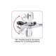 Трещотка мини 1/4" с шарниром TOPTUL 60 зубцов (исп. с FTDF0810) CHEV0811 - изображение 2