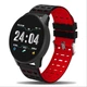 Фитнес трекер умные часы UWatch 119 Plus с тонометр и шагомером черно-красный - изображение 1
