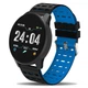 Фитнес трекер умные часы UWatch 119 Plus с тонометр и шагомером черно-синий - изображение 1