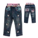 Джинсы Baojia Hello Kitty для девочки 95 см Синие 7858 - изображение 1