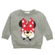 Свитшот Funky kids Minnie Mouse для девочки 100 см Серый 9346 - изображение 2