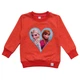 Свитшот Kids collection "Эльза и Анна" для девочки 98 см Коралловый 11864 - изображение 1