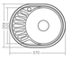Мойка кухонная ZERIX Z5745-08-180D decor (ZX1593) - изображение 2
