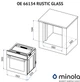 Духовка Minola OE 66134 BL RUSTIC GLASS - изображение 2