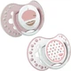 Пустышка Lovi Retro Baby силиконовая динамическая 0-3 мес 2 шт (22/803girl) - изображение 2