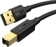 Кабель синхронизации Ugreen US135 USB-A 2.0 - USB-B 2.0 Cable 1 м Black (90402020/20846) - изображение 3