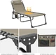 Розкладачка KingCamp BERLIN B10 (KC2419) Бежева (KC2419 BEIGE) - зображення 5
