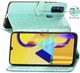 Чехол Vintage для Samsung Galaxy M21 / M215 книжка кожа PU бирюзовый - изображение 7