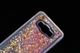 Чехол Glitter для Samsung Galaxy J5 2015 / J500 Бампер Жидкий блеск звезды розовый - изображение 2