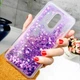 Чехол Glitter для Xiaomi Redmi Note 4x / Note 4 Global version Бампер жидкий блеск фиолетовый - изображение 1