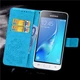 Чехол Clover для Samsung Galaxy J1 Mini / J105 книжка кожа PU Blue - изображение 1