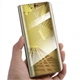 Чехол Mirror для Xiaomi Redmi 6A книжка зеркальный Clear View Gold - изображение 2