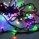 Гирлянда NikoLED STRING 100LED 10м внешняя FLASH мульти цвет на черном кабеле (3135-71) - изображение 1