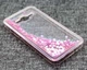 Чехол Glitter для Samsung Galaxy J7 2015 / J700 Бампер Жидкий блеск сердце розовый - изображение 3