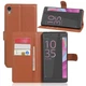 Чохол IETP для Sony Xperia XA / F3112 / F3111 / F3115 / F3116 / F3113 книжка шкіра PU коричневий Без бренду - зображення 1