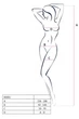 Бодистокинг комбинезон, имитация чулок и пояса Passion white S/M BS006 - изображение 2