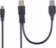 Кабель Cablexpert 2xUSB - miniUSB 0.9 м Black (CCP-USB22-AM5P-3) - изображение 1
