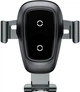 Автодержатель для телефона с беспроводной зарядкой Baseus Metal Gravity Car Mount Black (WXYL-B0A) - изображение 2